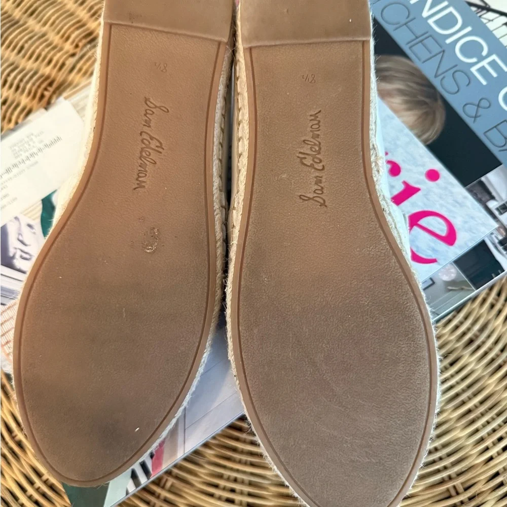 Sam Edelman Elegant Cream Espadrilles Sz 8.5 - Picture 4 of 10